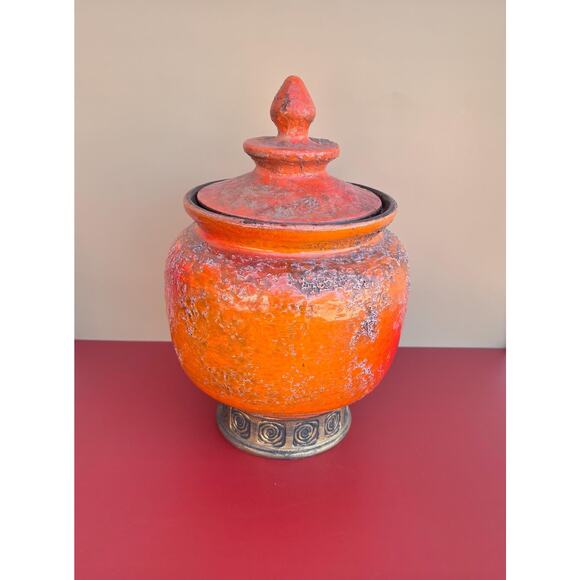 Bitossi by Aldo Londi for Rosenthal Netter Pagoda Shaped Lidded Jar, Italy 1960s - Picture 2 of 9